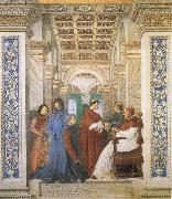 Melozzo da Forli Sixtus IV,his Nephews and his Librarian Palatina USA oil painting artist